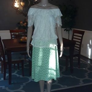 Skirt and blouse